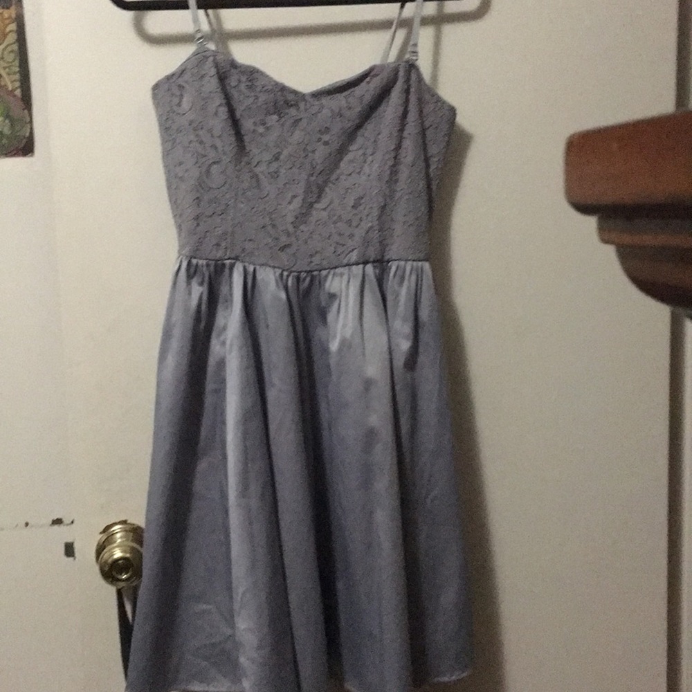 Silver party dress